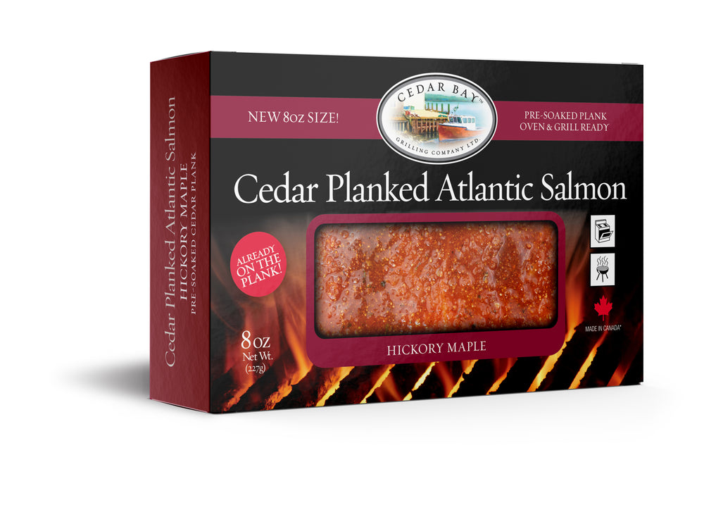8 oz Cedar Planked Salmon - Hickory Maple