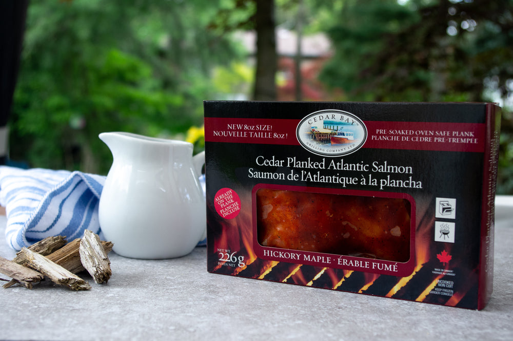 226 g Cedar Planked Atlantic Salmon - Hickory Maple / Saumon de l'Atlantique à la plancha - Érable Fumé